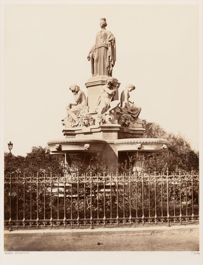Nîmes, Fontaine von Édouard Baldus