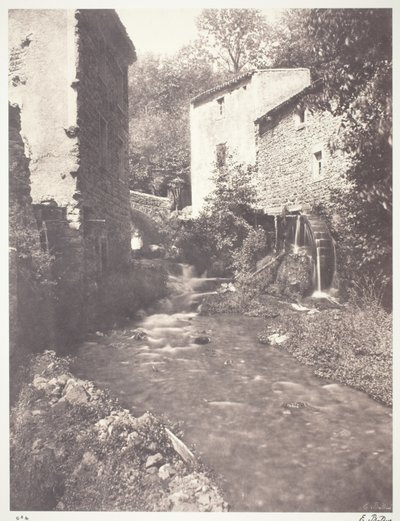 Wassermühlen in der Auvergne von Edouard Denis Baldus
