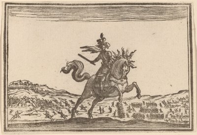 Militärkommandant zu Pferd von Edouard Eckman after Jacques Callot