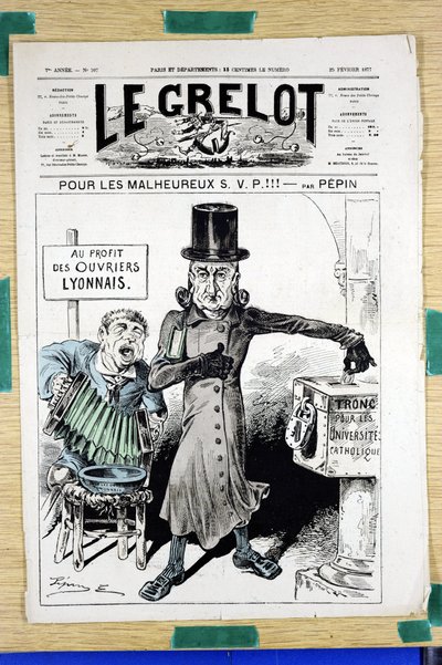 Titelblatt von Le Grelot, Nummer 307, Satirique en Couleurs von Edouard Guillaumin Pepin