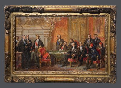 Der Kongress von Paris, vom 25. Februar bis 30. März von Edouard Louis Dubufe