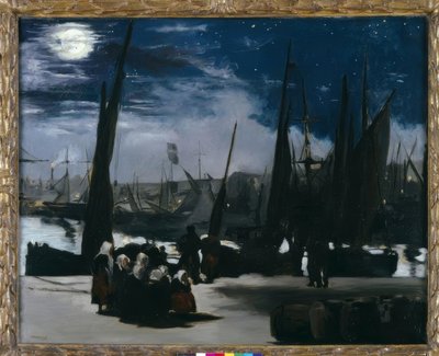 Mondschein über dem Hafen von Boulogne von Édouard Manet