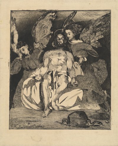 Toter Christus mit Engeln, 1866-1867 von Édouard Manet