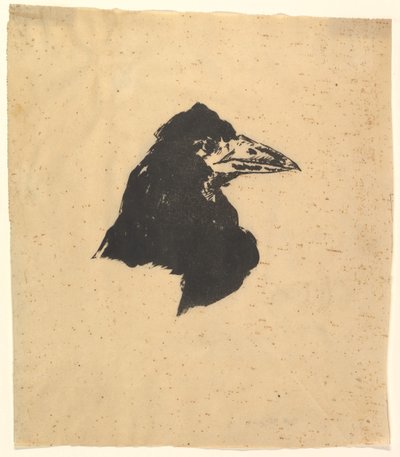 Entwurf für das Plakat und das Cover für Der Rabe von Edgar Allan Poe, 1875 von Édouard Manet
