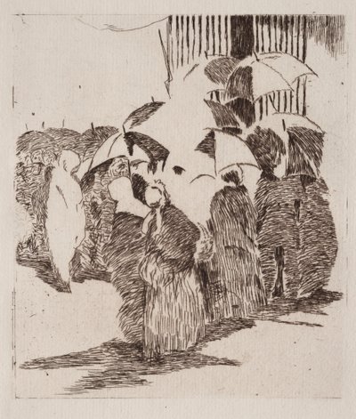 Schlange vor dem Metzgerladen von Édouard Manet