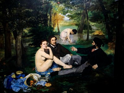 Frühstück im Grünen auch Baden dann Der quadratische Teil von Édouard Manet