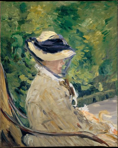 Madame Manet (Suzanne Leenhoff, 1829-1906) in Bellevue von Édouard Manet
