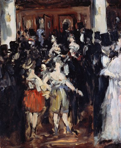 Maskenball in der Oper - Manet, Edouard (1832-1883) Öl auf Leinwand 1873 46,7x38,2 Bridgestone Museum of Art von Édouard Manet