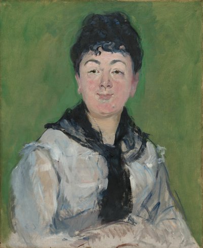Porträt einer Frau mit schwarzem Fichu von Édouard Manet
