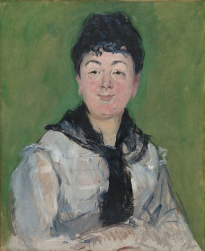 Porträt einer Frau mit schwarzem Fichu, ca. 1878 von Édouard Manet
