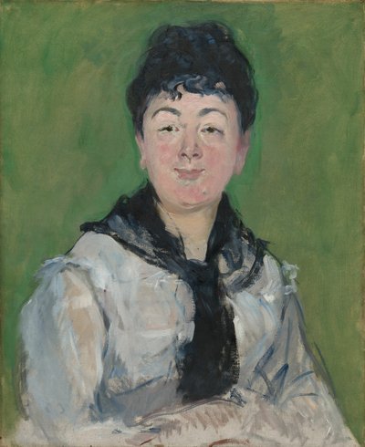 Porträt einer Frau mit schwarzem Fichu, ca. 1878 von Édouard Manet