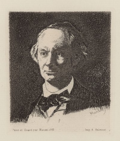 Porträt des Dichters Charles Baudelaire 1821-1867 von Édouard Manet