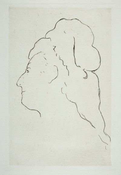 Profil von Eva Gonzales nach links gewandt von Édouard Manet