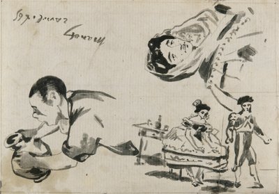 Skizzen aus „Die Zigeuner“, „Das spanische Ballett“ und „Lola de Valence“ für „L’Autographe au Salon de 1865“ von Édouard Manet