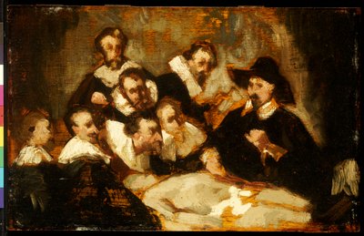 Die Anatomie-Lektion, nach Rembrandt, ca. 1856 von Édouard Manet