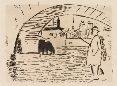 Der Bogen der Brücke, Platte 6 aus Le Fleuve von Édouard Manet