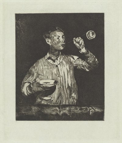 Der Junge mit Seifenblasen von Édouard Manet