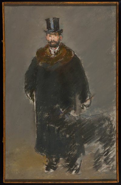 Der Mann mit dem Hund von Édouard Manet