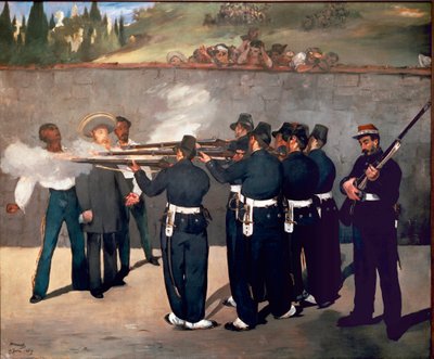 Die Hinrichtung von Kaiser Maximilian. Erschießung von Maximilian I. von Mexiko am 14. Juni von Édouard Manet