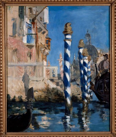Blick auf den Großen Kanal in Venedig Gemälde von Édouard Manet (1832-1883) 1875. Private Sammlung von Édouard Manet