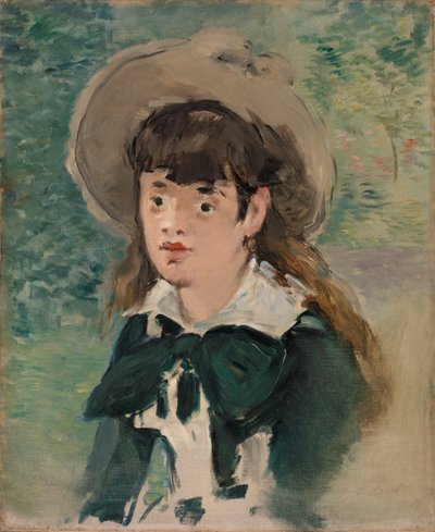 Junges Mädchen auf einer Bank von Édouard Manet