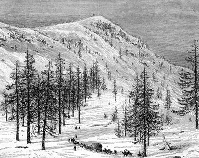 Die Sierra Nevada Berge, USA von Edouard Riou