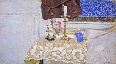 Stillleben mit Kerzenleuchter von Edouard Vuillard