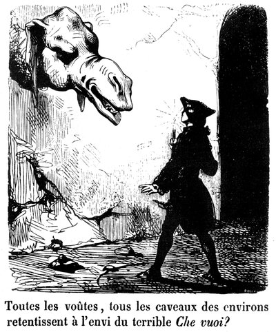 Illustration für den Roman "Le Diable amoureux" von Jacques Cazotte von Edouard de Beaumont