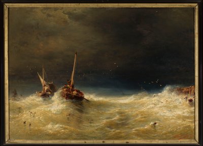 Seesturm von Eduard Hildebrandt