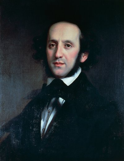 Porträt des Komponisten und Dirigenten Felix Mendelssohn von Eduard Magnus