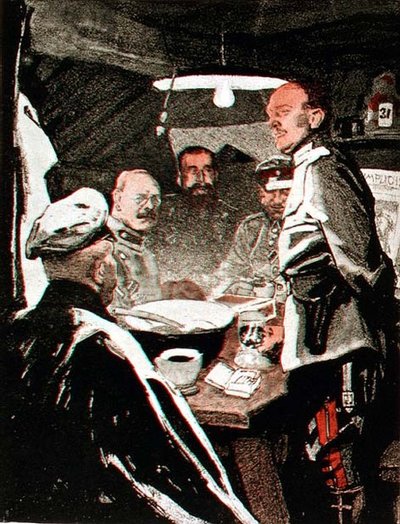 Neujahrspunsch, Illustration aus einer deutschen Zeitschrift, 