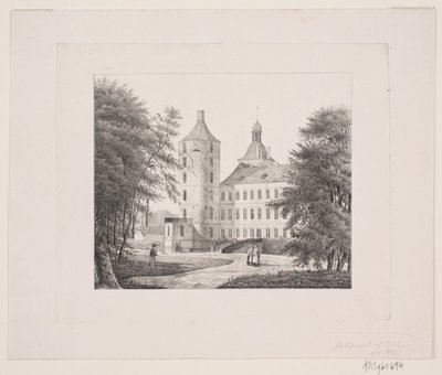 Vallø vom Garten aus gesehen von Edvard Fortling