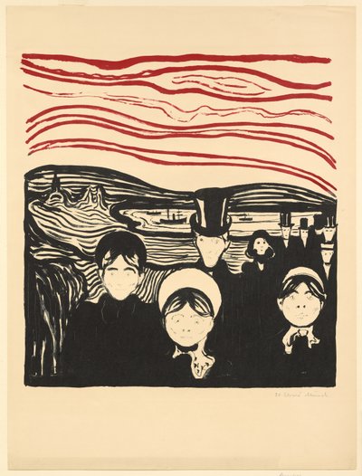 Angst von Edvard Munch