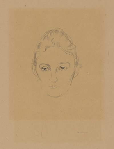 Aus der Mappe "Aus dem Hause Max Linde": Marie Linde von Edvard Munch