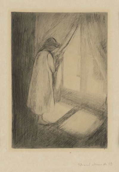 Das Mädchen am Fenster von Edvard Munch