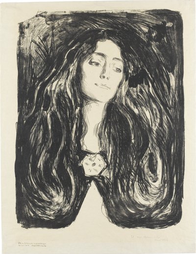 Die Brosche. Eva Mudocci von Edvard Munch