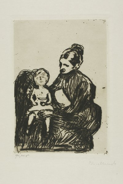 Krankenschwester mit einem Jungen / Die Mutter und das weinende Kind von Edvard Munch