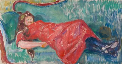 Auf dem Sofa von Edvard Munch