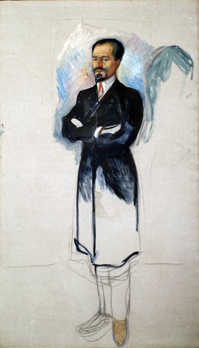 Porträt von Ernest Thiel 1859-1947 von Edvard Munch