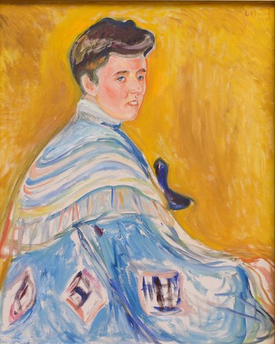 Porträt von Hanni Esche, von Munch, Edvard (1863-1944). Öl auf Leinwand von Edvard Munch