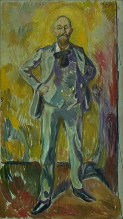 Porträt von Professor Daniel Jacobson von Edvard Munch
