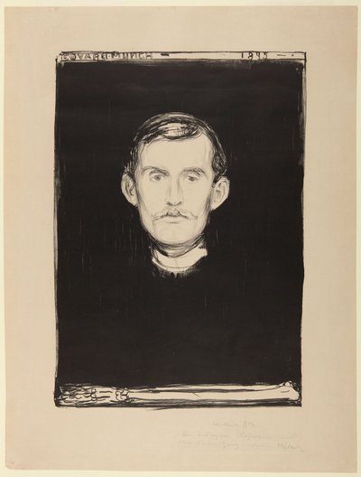 Selbstbildnis von Edvard Munch