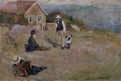 Sonniger Tag in Åsgårdstrand von Edvard Munch