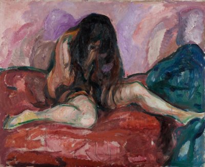 Weinende Nackte von Edvard Munch