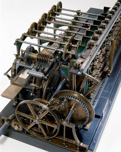 Detail der Scheutz-Differenzmaschine Nr. 3 von Edvard and Scheutz Per Georg  Scheutz