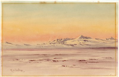 Antarktische Küstenszene, 1901-04 von Edward Adrian Wilson