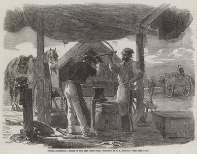 Vor Sebastopol, Schmiede des linken Belagerungszuges von Edward Angelo Goodall