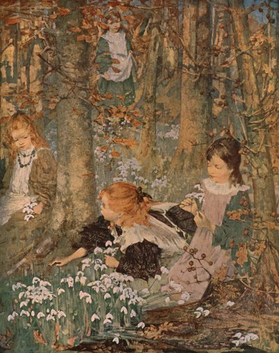 Das Kommen des Frühlings, 1899, um 1930 von Edward Atkinson Hornel