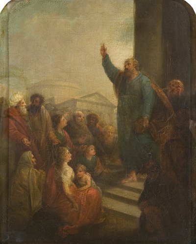 Der heilige Paulus predigt in Athen (Studie für oder verkleinerte Replik eines Altarbildes für St. Paul
