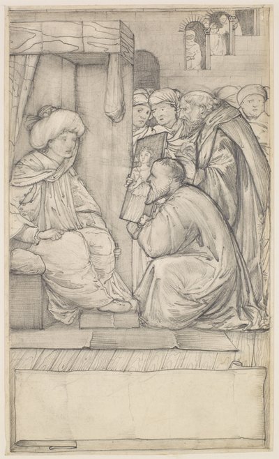Chaucers Erzählung des Rechtsgelehrten - Entwurf von Edward Burne-Jones